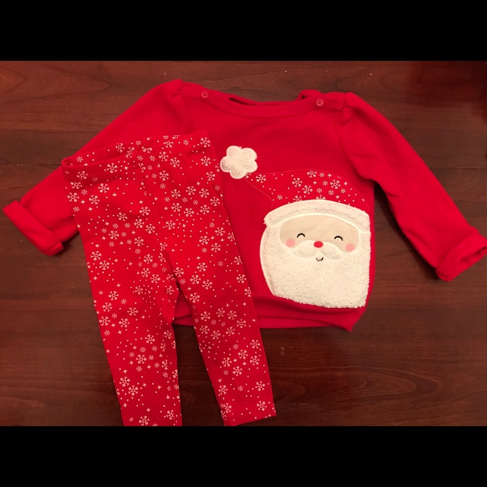 (3/$15) 12 month girls Christmas set